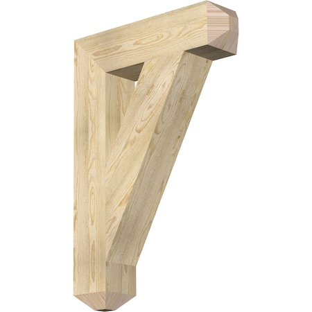 Ekena Millwork Traditional Craftsman Rough Sawn Bracket, Douglas Fir, 6"W x 26"D x 38"H BKT06X26X38TRA04RDF